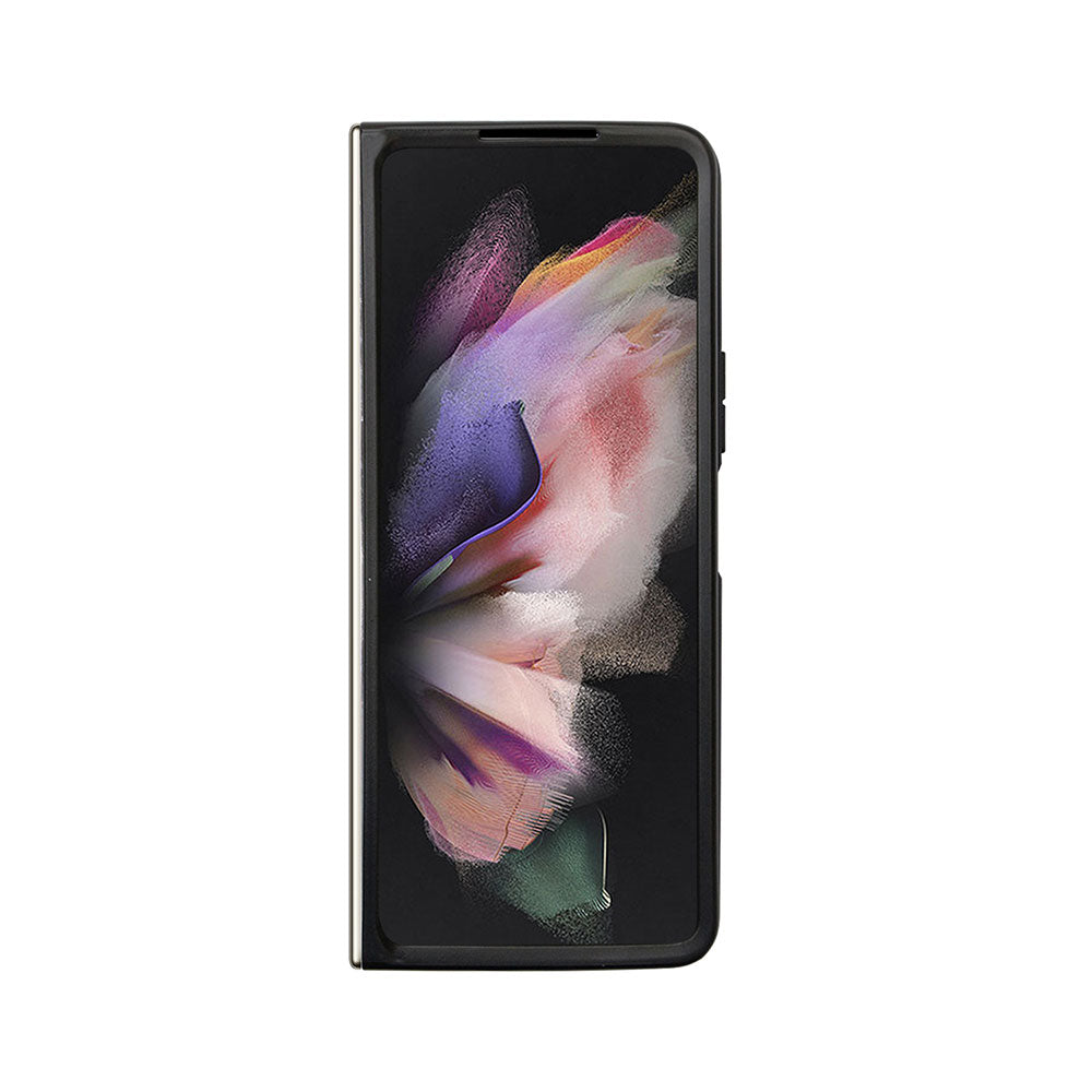 Galaxy Z Fold 5 Kılıf Guess Yazı Logolu Glitter Script Kapak Siyah