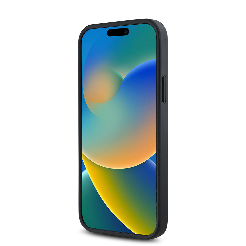 Apple iPhone 12 Pro Kılıf Guess Magsafe Uyumlu Gül Baskılı ve 4G Desenli Kapak Siyah