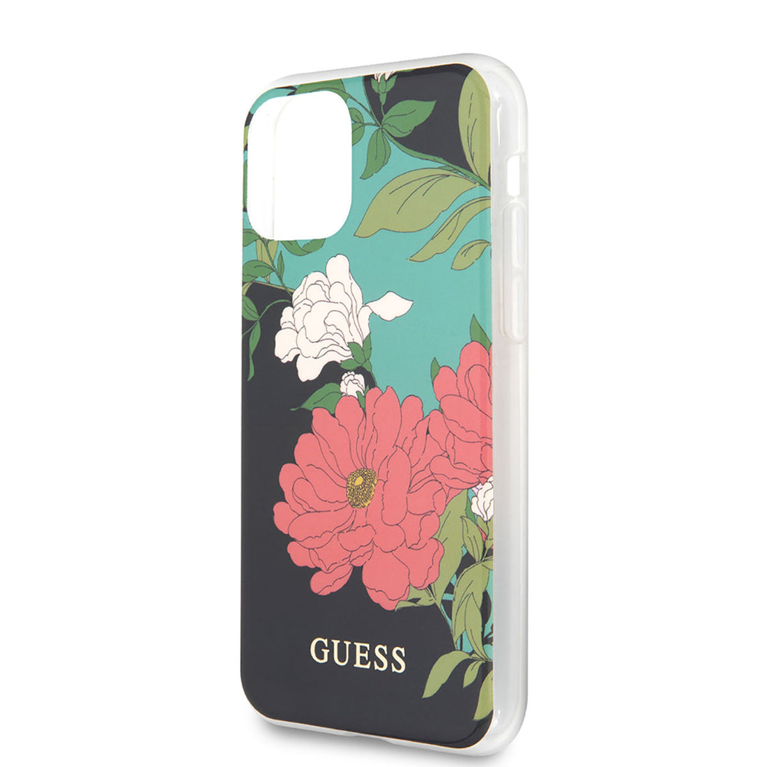 Apple iPhone 11 Kılıf Guess Çiçek Desenli Kapak Flowers