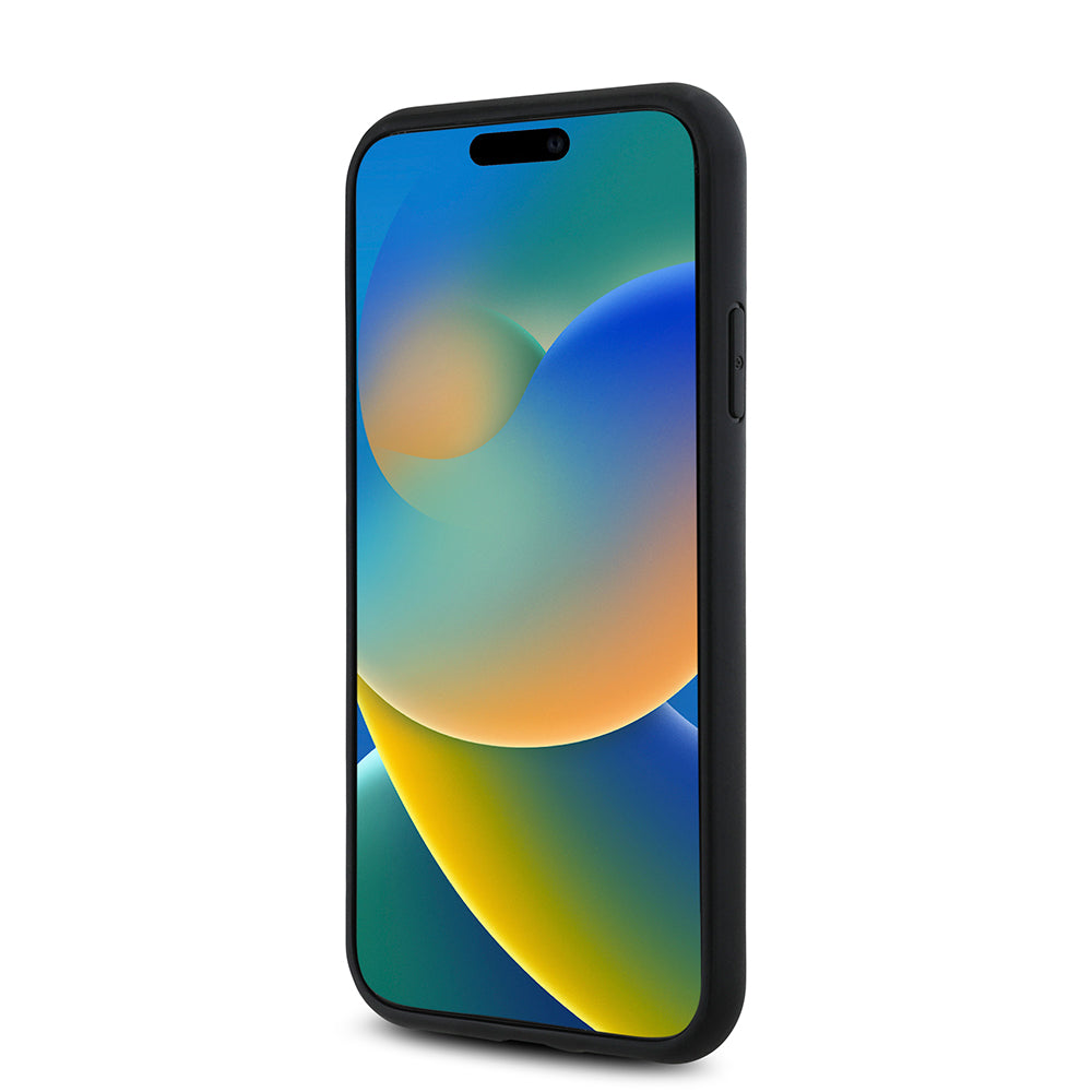 Apple iPhone 11 Kılıf Guess Magsafe Uyumlu Gül Baskılı ve 4G Desenli Kapak Siyah