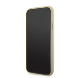 Apple iPhone 11 Kılıf Guess Taş İşlemeli Üçgen Logolu Kapak Gold