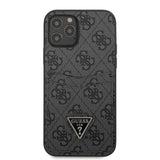 Apple iPhone 12 Kılıf Guess Çift Kart Bölmeli Kartlıklı Kapak Siyah