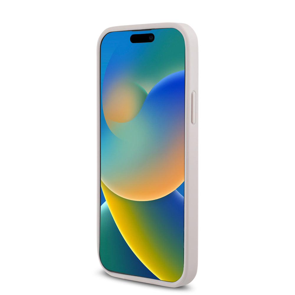 Apple iPhone 12 Pro Kılıf Guess Magsafe Uyumlu 4G Classic Logolu Kapak Pembe