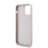 Apple iPhone 12 Pro Kılıf Guess Magsafe Uyumlu 4G Classic Logolu Kapak Pembe