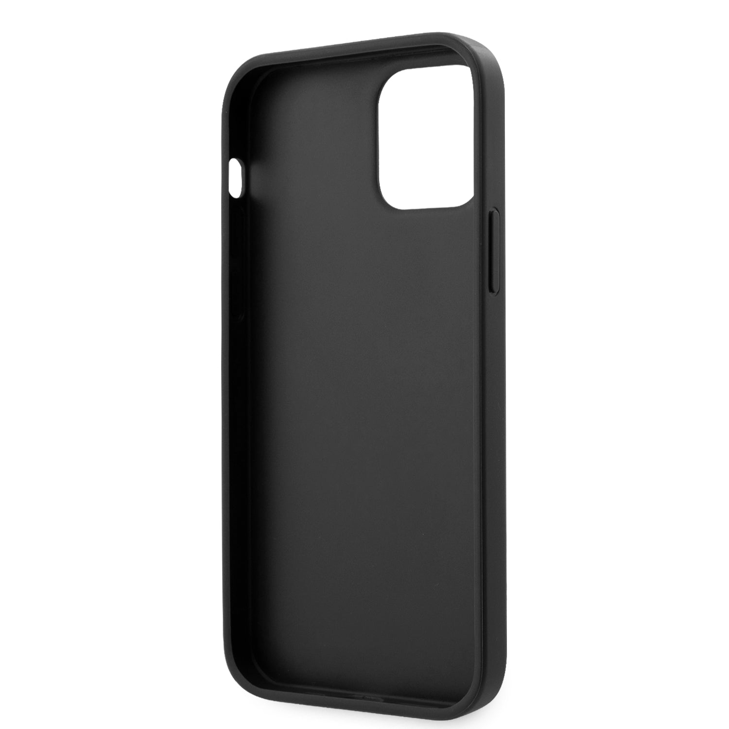 Apple iPhone 12 Pro Max Kılıf Guess Çift Kart Bölmeli Kartlıklı Kapak Siyah