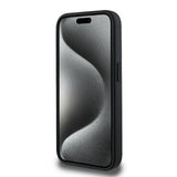 Apple iPhone 13 Pro Kılıf Guess Magsafe Uyumlu 4G Classic Logolu Kapak Siyah