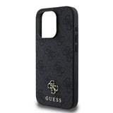 Apple iPhone 13 Pro Kılıf Guess Magsafe Uyumlu 4G Classic Logolu Kapak Siyah