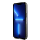 Apple iPhone 13 Pro Max Kılıf Guess Magsafe Şarj Özellikli Glitter Kapak Siyah