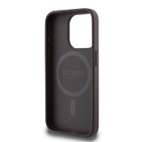 Apple iPhone 13 Pro Kılıf Guess Magsafe Uyumlu 4G Classic Logolu Kapak Kahverengi