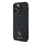 Apple iPhone 13 Pro Max Kılıf Guess Magsafe Uyumlu 4G Classic Logolu Kapak Siyah