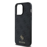 Apple iPhone 13 Pro Max Kılıf Guess Magsafe Uyumlu 4G Classic Logolu Kapak Siyah