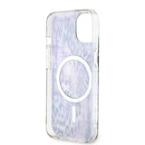 Apple iPhone 14 Kılıf Guess Magsafe Şarj Özellikli Leopar Desenli Kapak Pembe