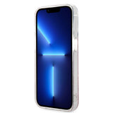Apple iPhone 14 Pro Kılıf Guess Magsafe Şarj Özellikli Yaprak Desenli Magsafe Şarj Kablolu Kapak Pembe