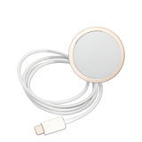 Apple iPhone 14 Pro Kılıf Guess Magsafe Şarj Özellikli Yaprak Desenli Magsafe Şarj Kablolu Kapak Pembe