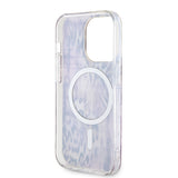 Apple iPhone 14 Pro Kılıf Guess Magsafe Şarj Özellikli Leopar Desenli Kapak Pembe