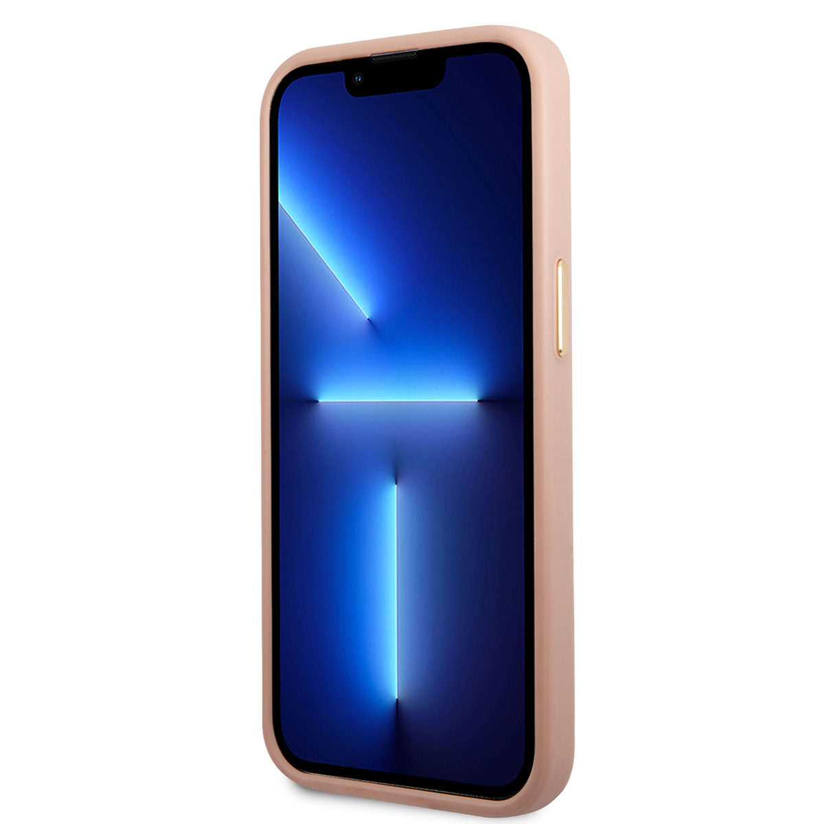 Apple iPhone 14 Pro Max Kılıf Guess Magsafe Şarj Özellikli PU Deri Metal Logolu Kapak Pembe