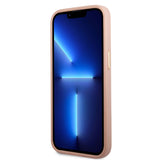 Apple iPhone 14 Pro Kılıf Guess Magsafe Şarj Özellikli PU Deri Metal Logolu Kapak Pembe