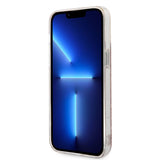 Apple iPhone 14 Pro Max Kılıf Guess Magsafe Şarj Özellikli Yaprak Desenli Magsafe Şarj Kablolu Kapak Pembe
