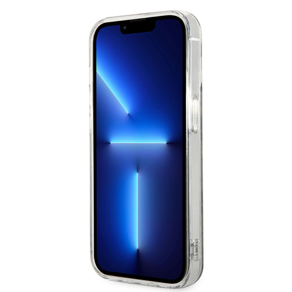 Apple iPhone 14 Pro Max Kılıf Guess Magsafe Şarj Özellikli Yazı Logolu 4G Desenli Kapak Kahverengi