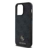 Apple iPhone 14 Pro Max Kılıf Guess Magsafe Uyumlu 4G Classic Logolu Kapak Siyah