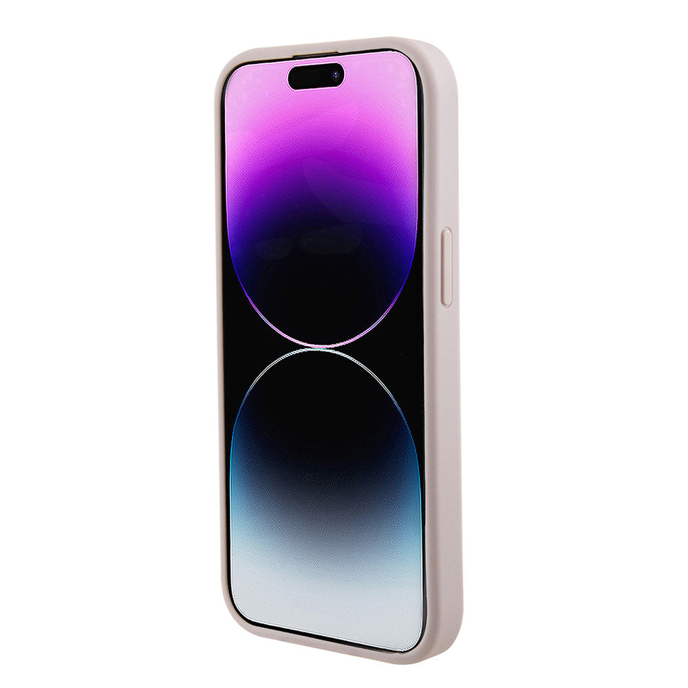 Apple iPhone 13/15 Kılıf Guess Magsafe Şarj Özellikli Saffiano Kapak Pembe