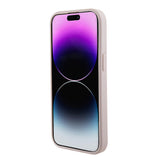 Apple iPhone 15 Kılıf Guess Magsafe Şarj Özellikli Saffiano Kapak Pembe