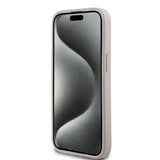 Apple iPhone 15 Kılıf Guess Magsafe Şarj Özellikli Circle Classic Kapak Pembe