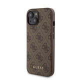 Apple iPhone 14 Kılıf ve Powerbank Guess İkili Set Kahverengi