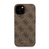 Apple iPhone 14 Kılıf ve Powerbank Guess İkili Set Kahverengi