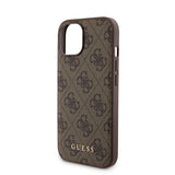 Apple iPhone 14 Kılıf ve Powerbank Guess İkili Set Kahverengi