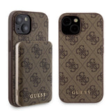 Apple iPhone 14 Kılıf ve Powerbank Guess İkili Set Kahverengi