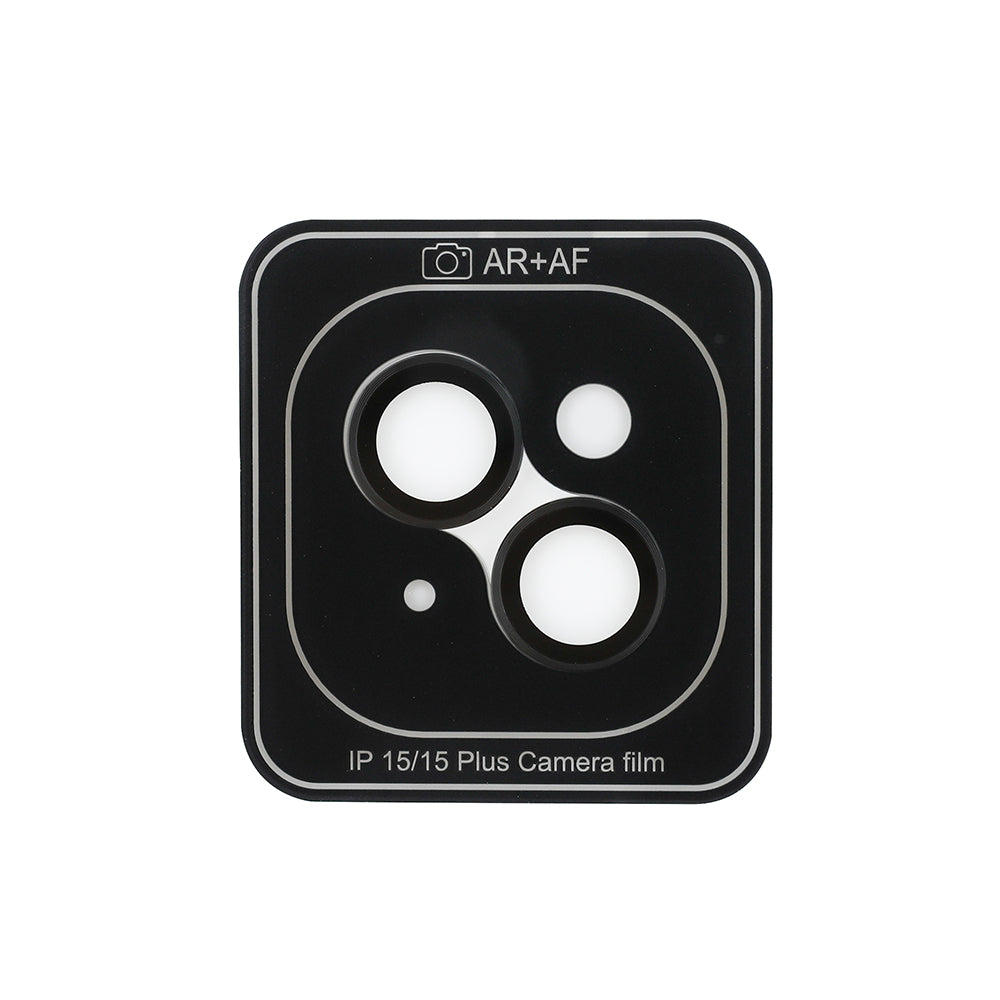 Apple iPhone 15 Plus Guess Metal Kamera Lens Koruyucu Siyah