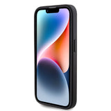 Apple iPhone 15 Pro Kılıf Guess 4G Büyük Metal Logolu Glitter Kapak Siyah