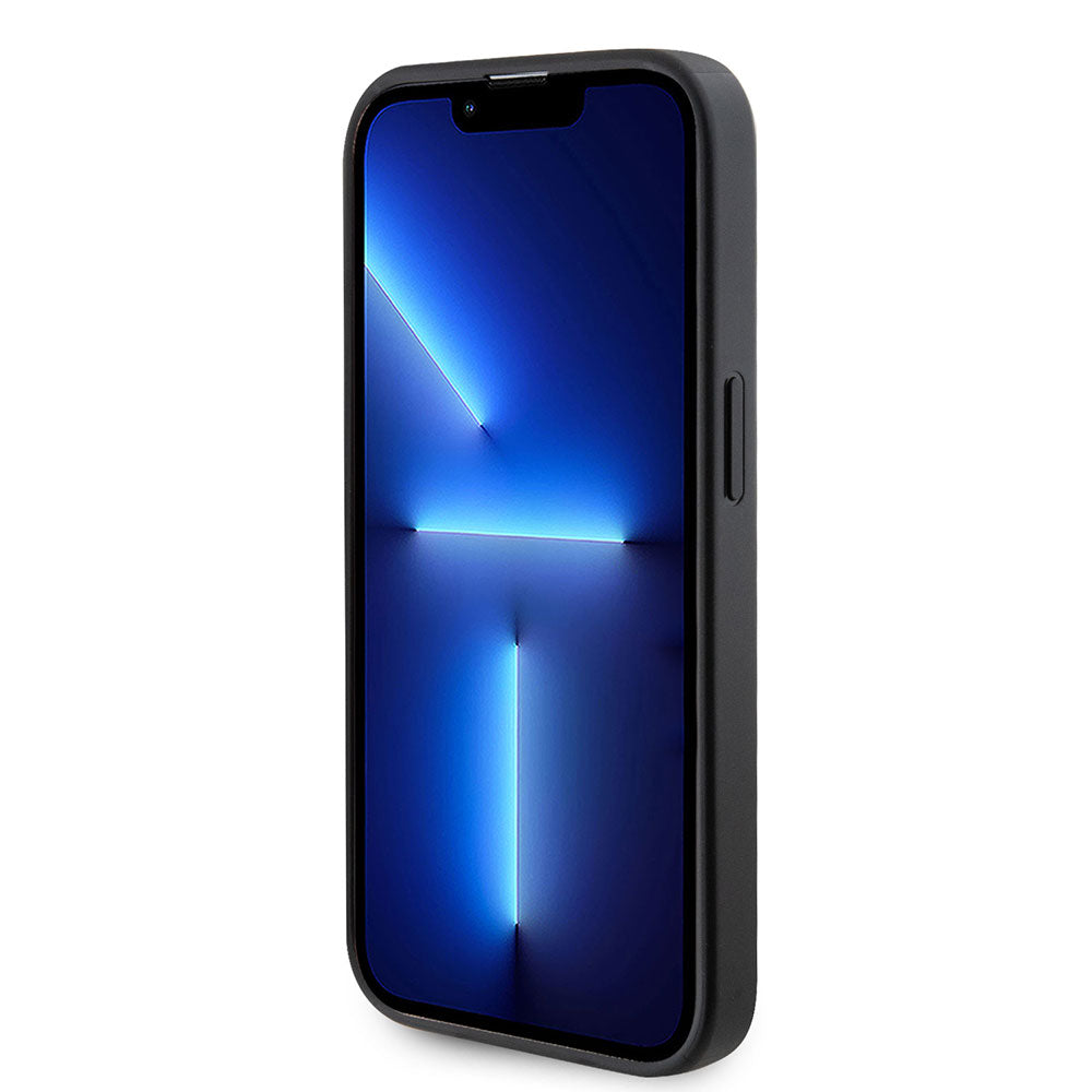 Apple iPhone 15 Pro Max Kılıf Guess Magsafe Şarj Özellikli Saffiano Kapak Siyah