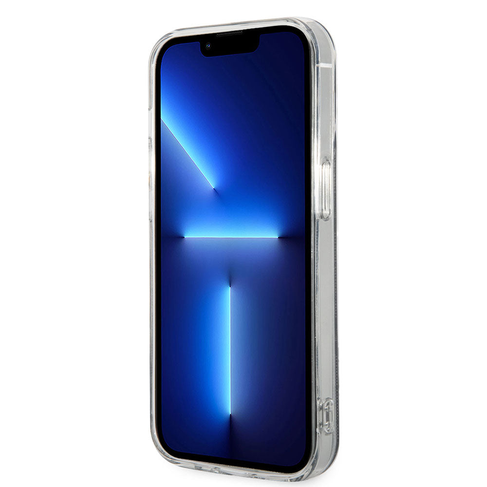 Apple iPhone 15 Pro Kılıf Guess Magsafe Şarj Özellikli Yazı Logolu 4G Desenli Kapak Siyah