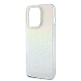 Apple iPhone 15 Pro Kılıf Guess Yazı Logolu Mirror Disco Kapak Colorful
