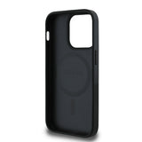 Apple iPhone 14 Pro Max Kılıf Guess Magsafe Şarj Özellikli Circle Classic Kapak Siyah