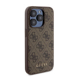 Apple iPhone 14 Pro Max Kılıf ve Powerbank Guess İkili Set Kahverengi