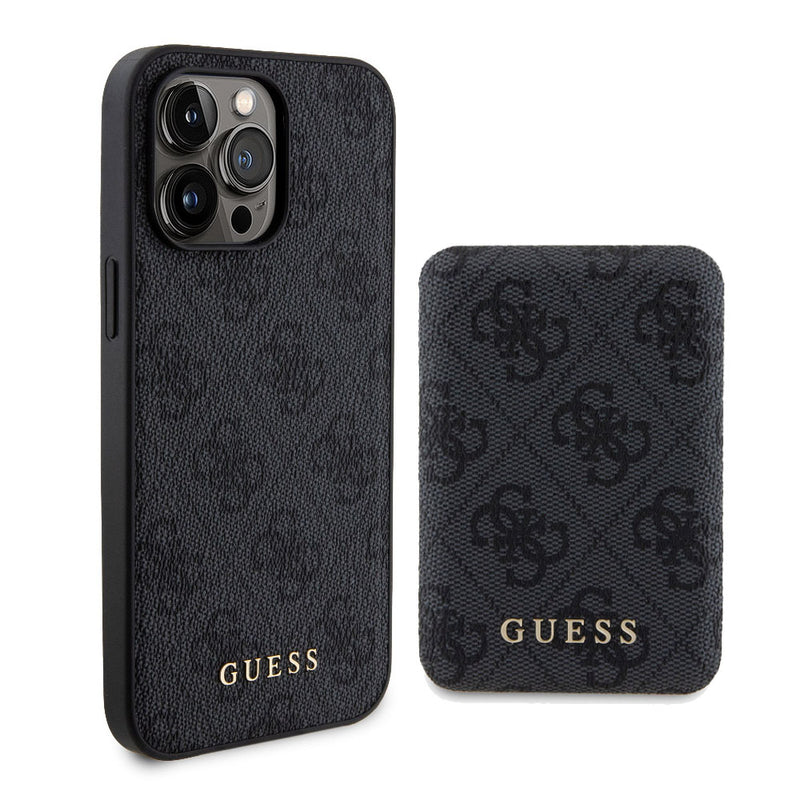 Apple iPhone 14 Pro Max Kılıf ve Powerbank Guess İkili Set Siyah