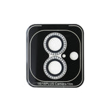 Apple iPhone 16 Guess 2in1 Aksesuar Seti Ekran ve Rhinestone Taşlı Lens Koruyucu Gümüş
