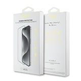 Apple iPhone 16 Guess Temperli Cam Ekran Koruyucu Uygulama Aparatlı Outline Serisi