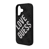 Apple iPhone 16 Kılıf Guess Big Love Guess Kapak Siyah