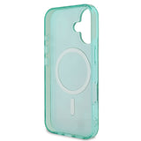 Apple iPhone 16 Kılıf Guess Magsafe Şarj Özellikli IML Baskılı Jungle Ring Kapak Yeşil
