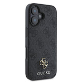 Apple iPhone 16 Kılıf Guess Magsafe Şarj Özellikli Small 4G Classic Kapak Siyah