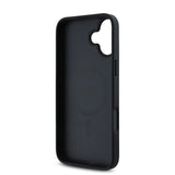 Apple iPhone 16 Kılıf Guess Magsafe Şarj Özellikli Circle Classic Kapak Siyah
