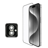 Apple iPhone 16 Guess Kılıf Ekran ve Lens Koruyuculu 3'lü Aksesuar Seti Kahverengi
