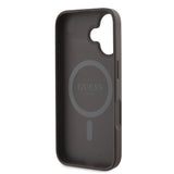 Apple iPhone 16 Guess Kılıf Ekran ve Lens Koruyuculu 3'lü Aksesuar Seti Kahverengi