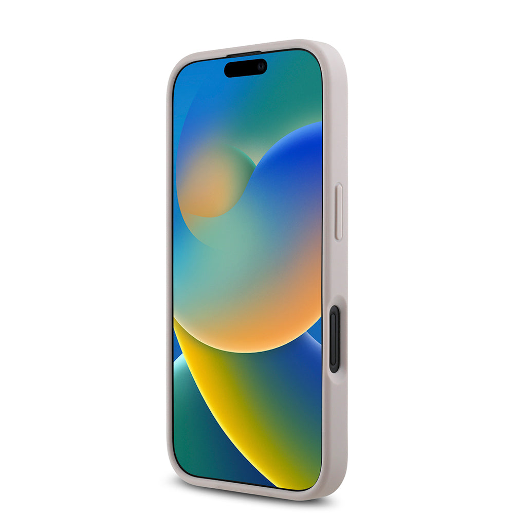 Apple iPhone 16 Guess Kılıf Ekran ve Lens Koruyuculu 3'lü Aksesuar Seti Pembe