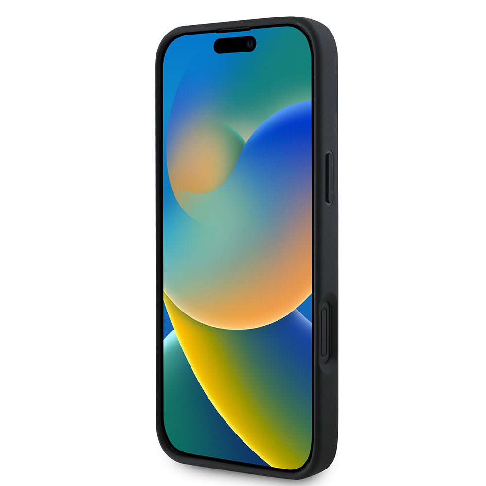 Apple iPhone 16 Guess Kılıf Ekran ve Lens Koruyuculu 3'lü Aksesuar Seti Siyah