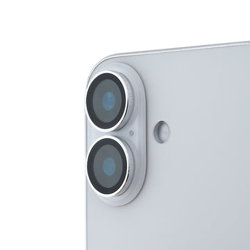 Apple iPhone 16 Guess Metal Kamera Lens Koruyucu Gümüş